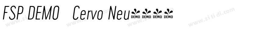 FSP DEMO   Cervo Neu字体转换